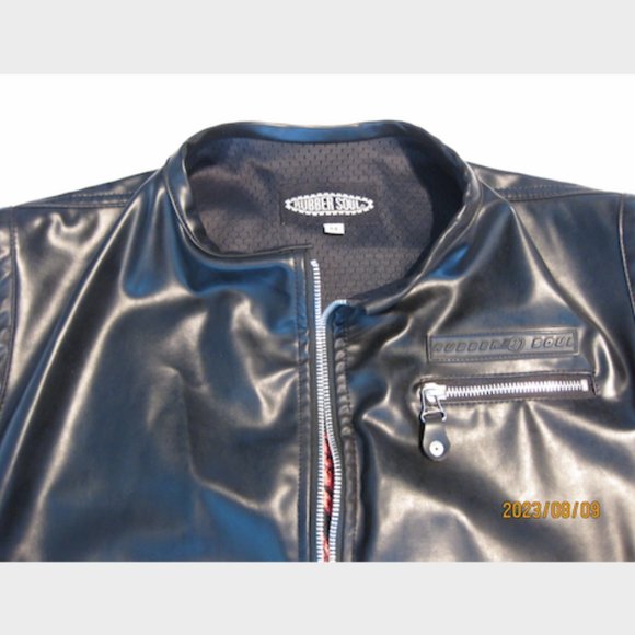 RUBBER SOUL 'Biker' Vest- M 'Black' (BRAND NEW /wot) SUPER RARE! 'Unisex' - Picture 5 of 16